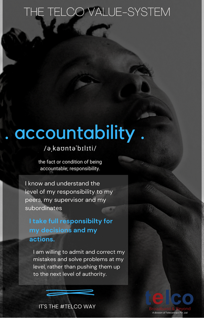 #telcoWay Values 5: Accountability